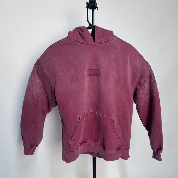 Kith x Ksubi Jonez Hoodie Washed Cabernet pre-owned size Large