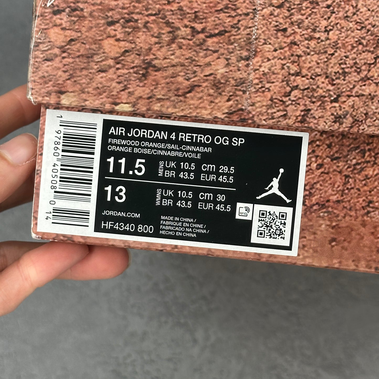 Air Jordan 4 Retro OG SP Nigel Sylvester Brick by Brick