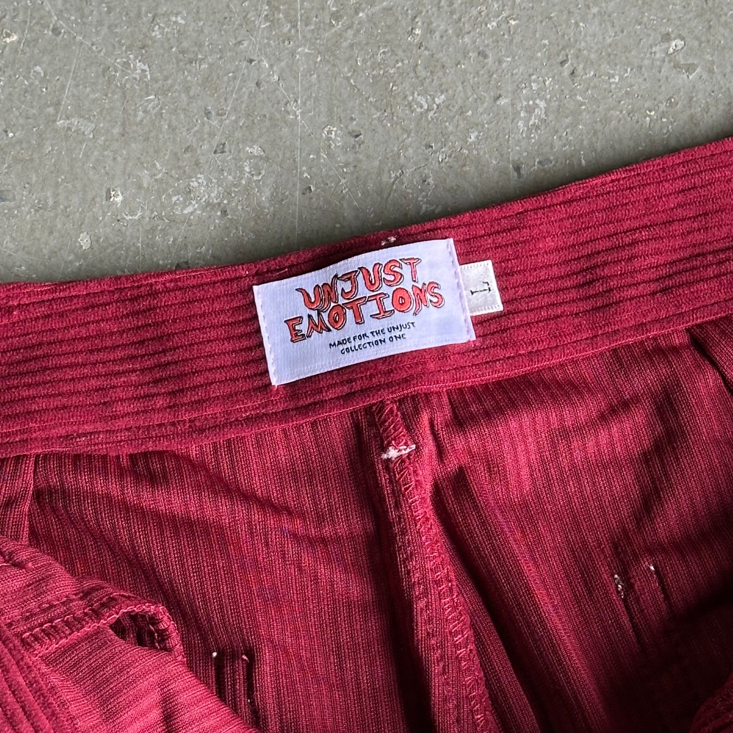 Unjust Emotions Corduroy Double Knee Utility Pocket Pants