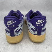 Nike Air Force 1 Low '07 QS Purple Skeleton Halloween (2021) *pre-owned* SIZE 9.5