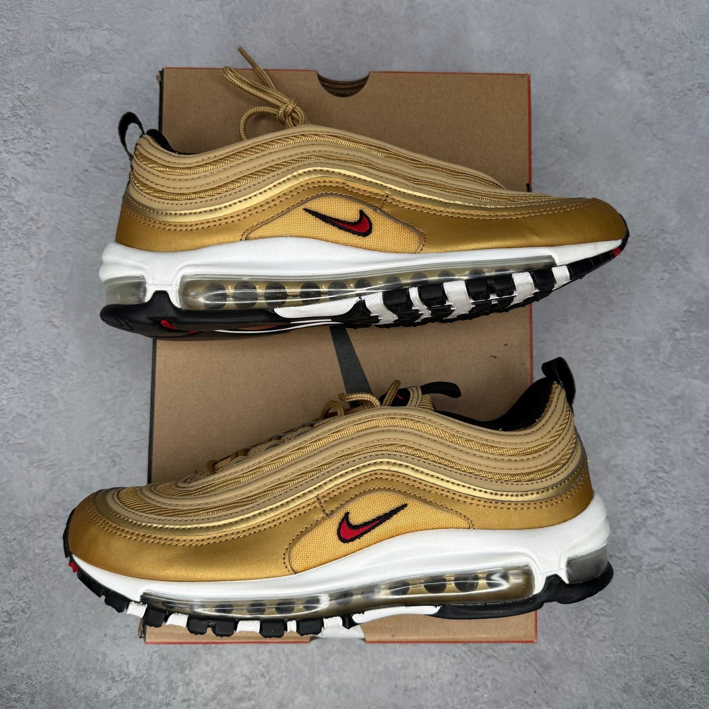 Nike Air Max 97 OG Golden Bullet (2023) *pre - owned* SIZE 8.5 - Kicks Collective PA - Nike - DM0028-700 - Men's Shoes - 8.5M/10W - Pre - Owned