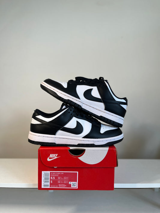 Nike Dunk Low Black White Panda (Womens) *pre-owned* (SIZE 5Y/6.5W)