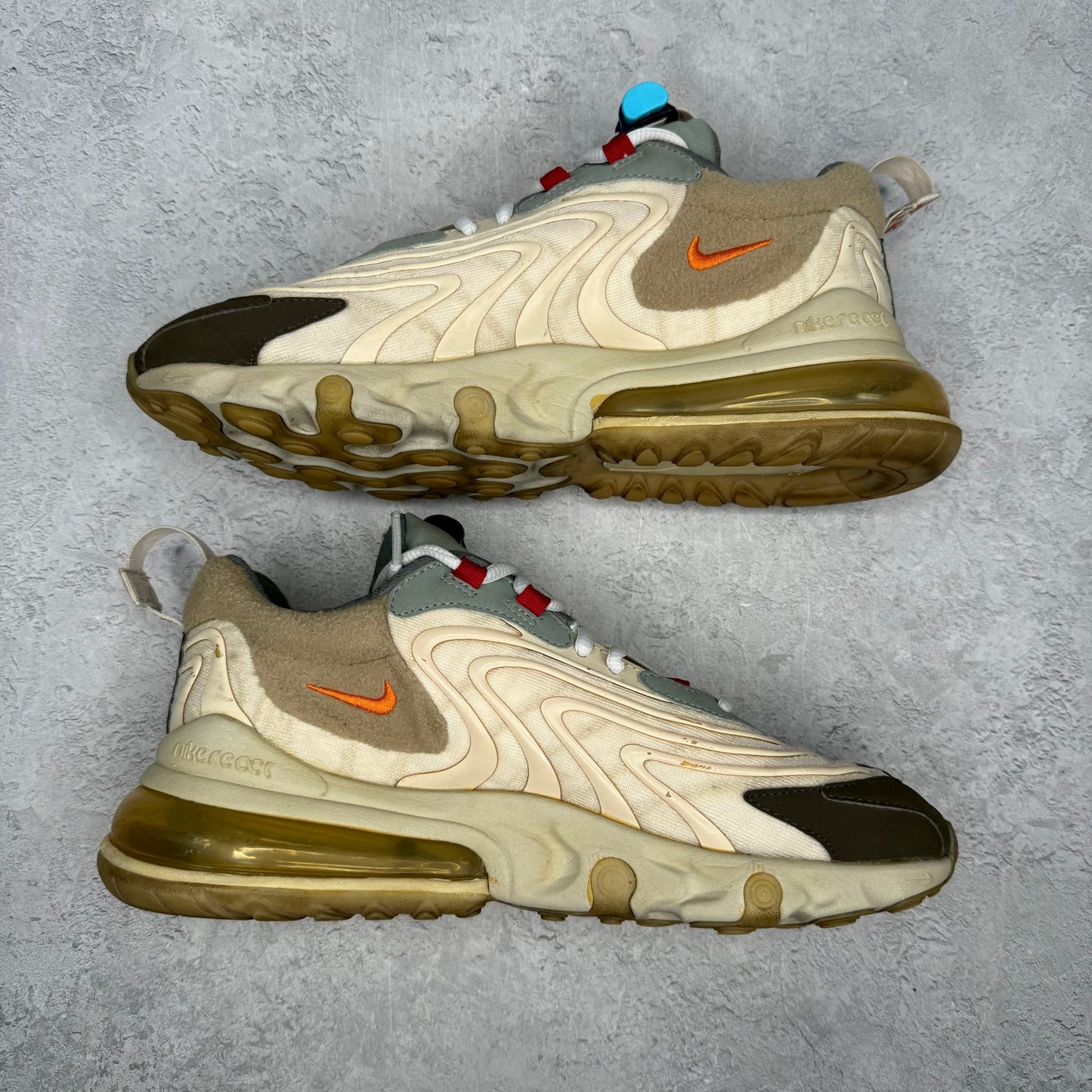 Nike Air Max 270 React ENG Travis Scott Cactus Trails *pre - owned* SIZE 8 - Kicks Collective PA - Nike - CT2864-200 - Men's Shoes - 8M/9.5W - Pre - Owned - No Box