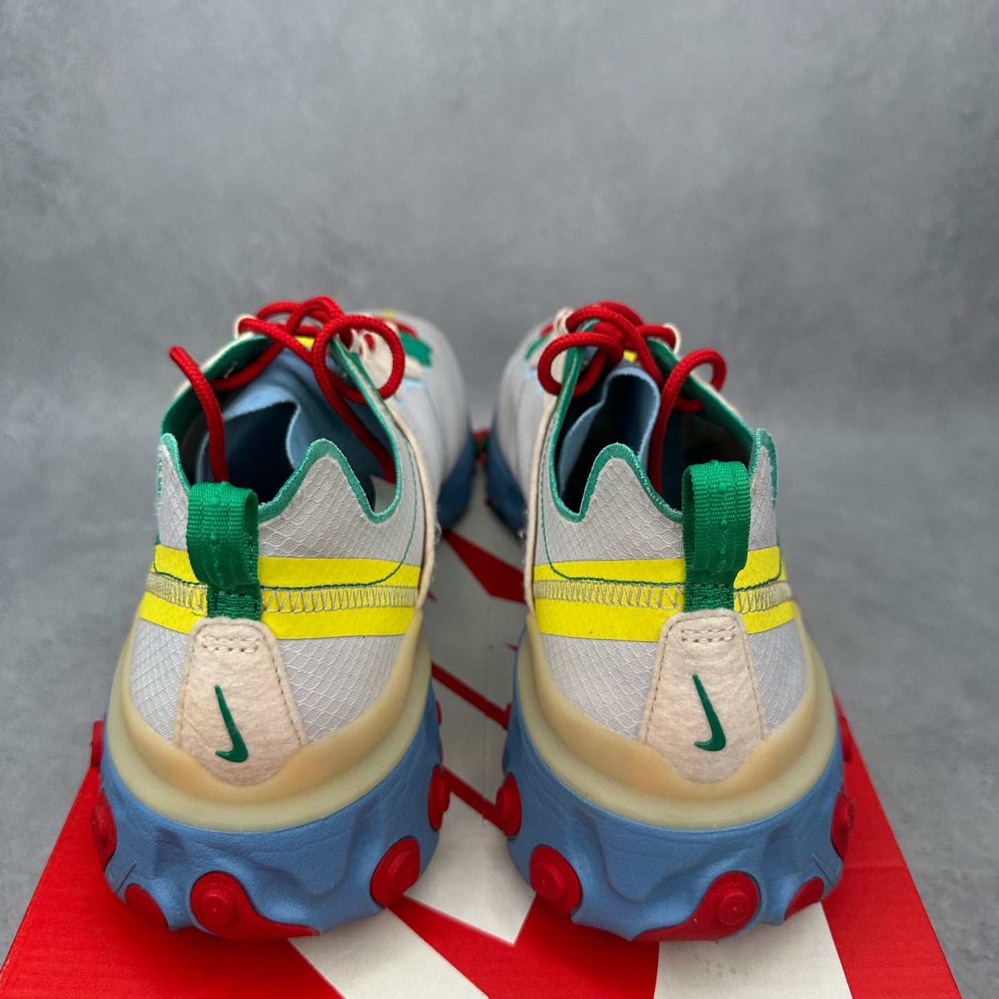 Nike React Element 55 Guava Ice Vast Grey Lucid Green *pre-owned* SIZE 10.5