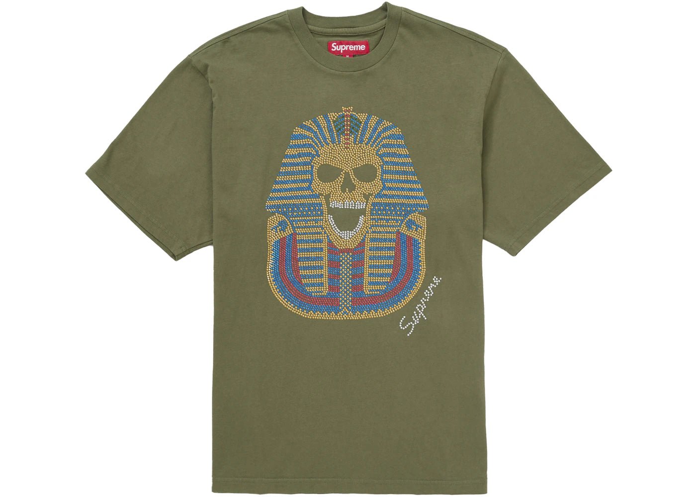 Supreme King Tut S/S Top Olive - Kicks Collective PA - Supreme - SUPREME-VAM2K6VR - Apparel - M - Brand New