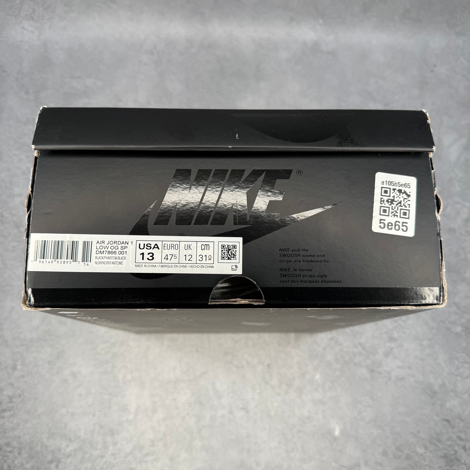 Jordan 1 Retro Low OG SP Travis Scott Black Phantom *pre-owned* SIZE 13