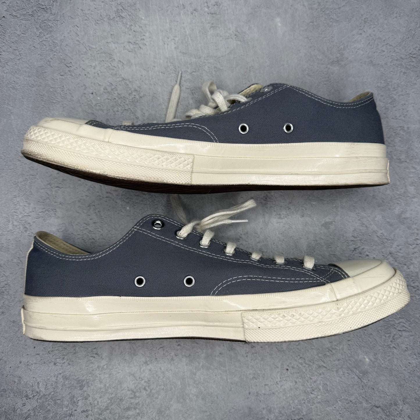 Converse Chuck Taylor All Star 70 Ox Comme des Garcons PLAY Grey *pre - owned* SIZE 12 - Kicks Collective PA - Converse - 171849C/A08797C - Men's Shoes - 12M/13.5W - Pre - Owned - No Box