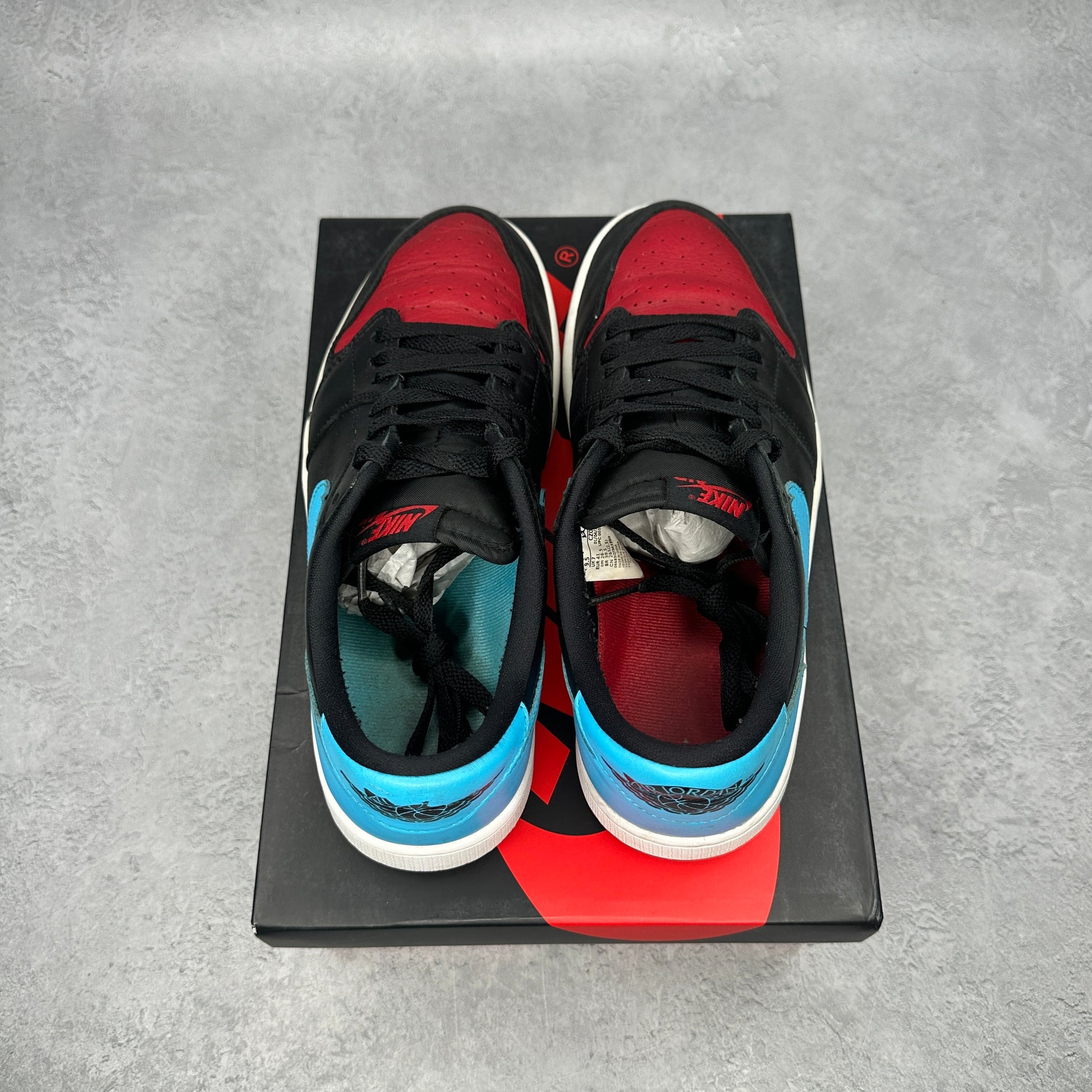 Jordan 1 Retro Low OG NC to Chi (Women's) *pre-owned* SIZE 9.5W