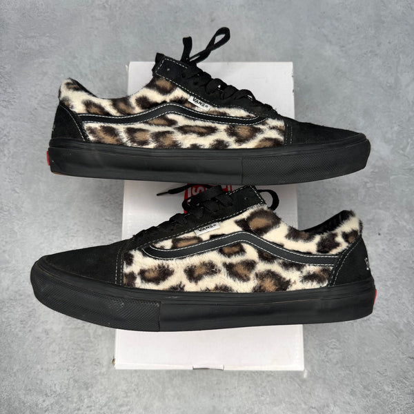 Vans Old Skool Supreme Leopard Black *pre - owned* SIZE 11.5 - Kicks Collective PA - Vans - VANS-DE4IE0NE - Men's Shoes - 11.5M/13W - Pre - Owned