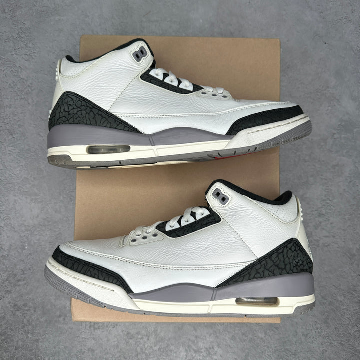 Jordan 3 Retro Cement Grey *pre-owned* SIZE 10
