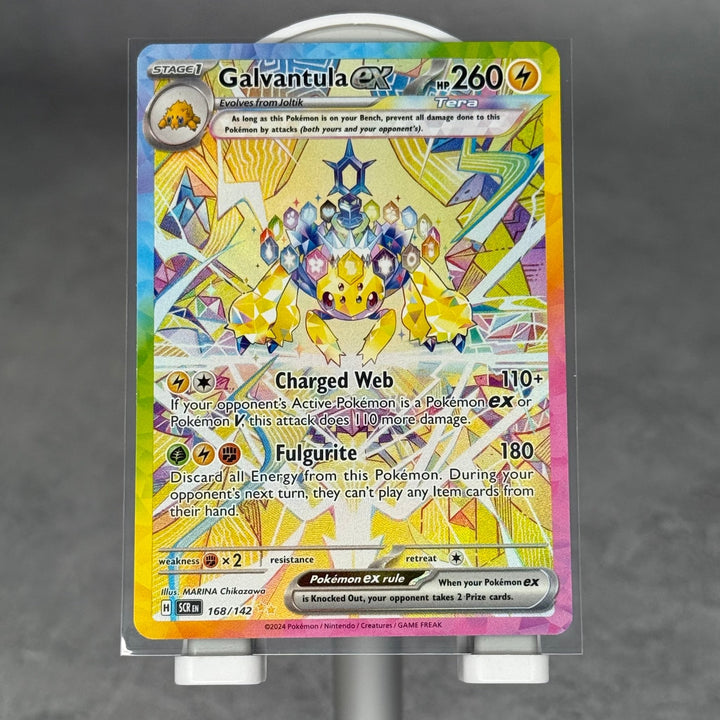 Galvantula ex - 168/142 - SV07: Stellar Crown (SCR) - Kicks Collective PA - POKEMON - POKEMON SINGLES - Accessories - OS - Brand New - No Box
