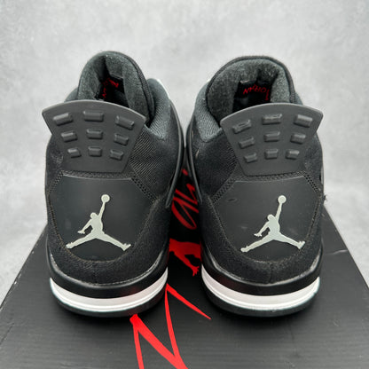 Jordan 4 Retro SE Black Canvas CLEAN *pre-owned* SIZE 13
