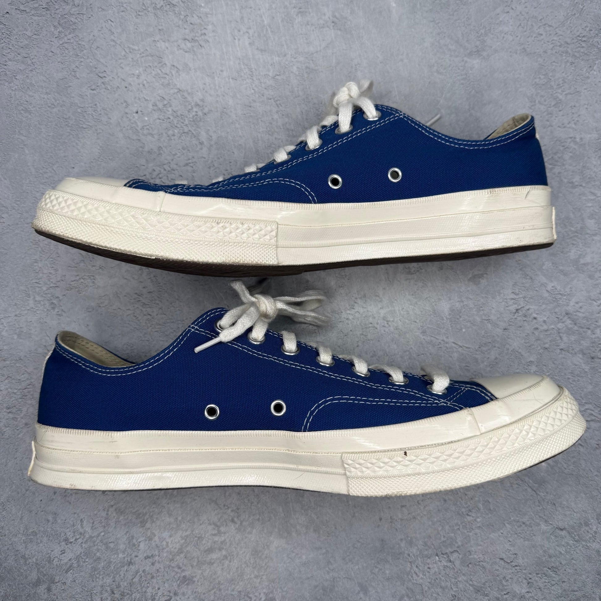 Converse Chuck Taylor All Star 70 Ox Comme des Garcons PLAY Blue Quartz *pre - owned* SIZE 12 - Kicks Collective PA - Converse - 171848C/A08798C - Men's Shoes - 12M/13.5W - Pre - Owned - No Box