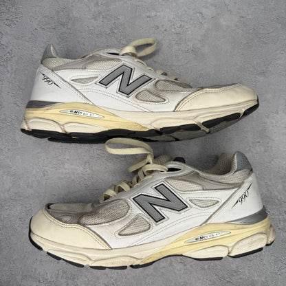 New Balance 990v3 MiUSA Teddy Santis Sea Salt *pre-owned* SIZE 11.5