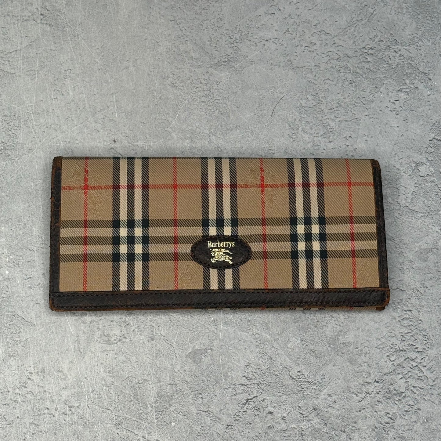 Burberry Nova Check Classic Canvas Long Wallet *pre-owned*