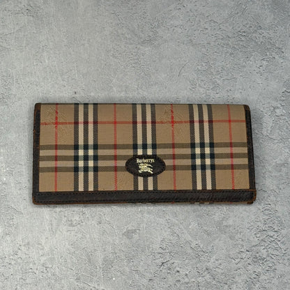 Burberry Nova Check Classic Canvas Long Wallet *pre-owned*