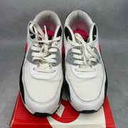 Nike Air Max 90 Essential White Hyper Pink Black *pre-owned* SIZE 8.5