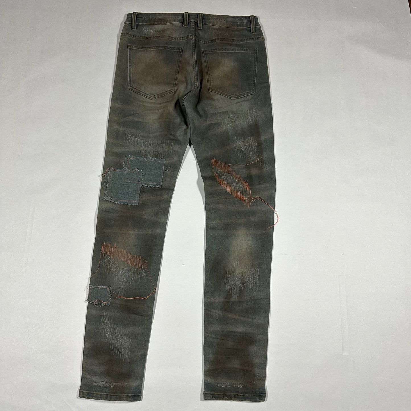 Distressed Embellish Jeans - 32x32