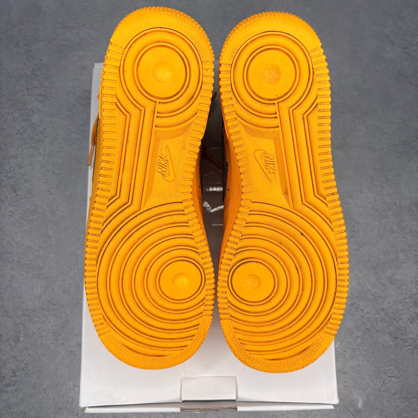 Nike Air Force 1 Low Off - White ICA University Gold *pre - owned* SIZE 9 - Kicks Collective PA - Nike - DD1876-700 - Men's Shoes - 9M/10.5W - Pre - Owned