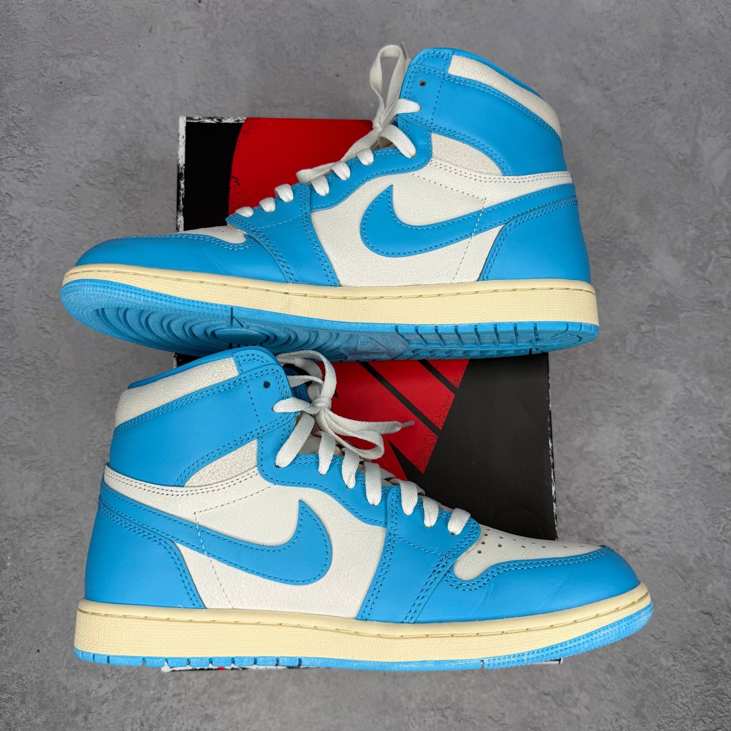 Jordan 1 Retro High OG UNC Reimagined *pre - owned* SIZE 10 - Kicks Collective PA - Jordan - DZ5485-402 - Men's Shoes - 10M/11.5W - Pre - Owned