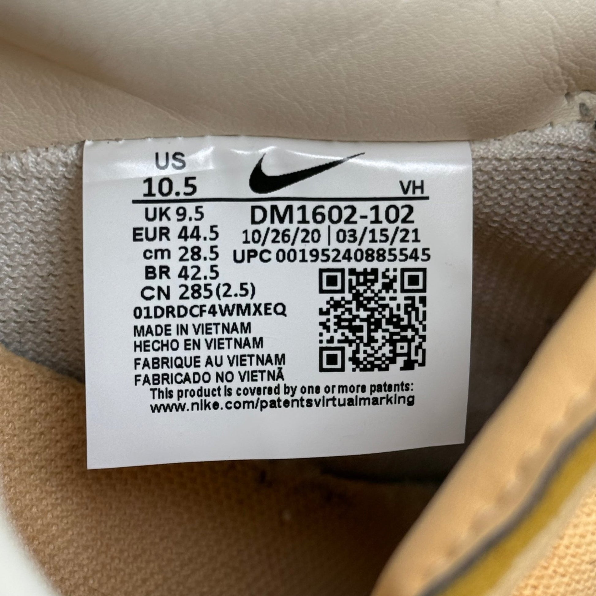 Nike Dunk Low Off - White Lot 46 *pre - owned* SIZE 10.5 - Kicks Collective PA - Nike - DM1602-102 - Men's Shoes - 10.5M/12W - Pre - Owned