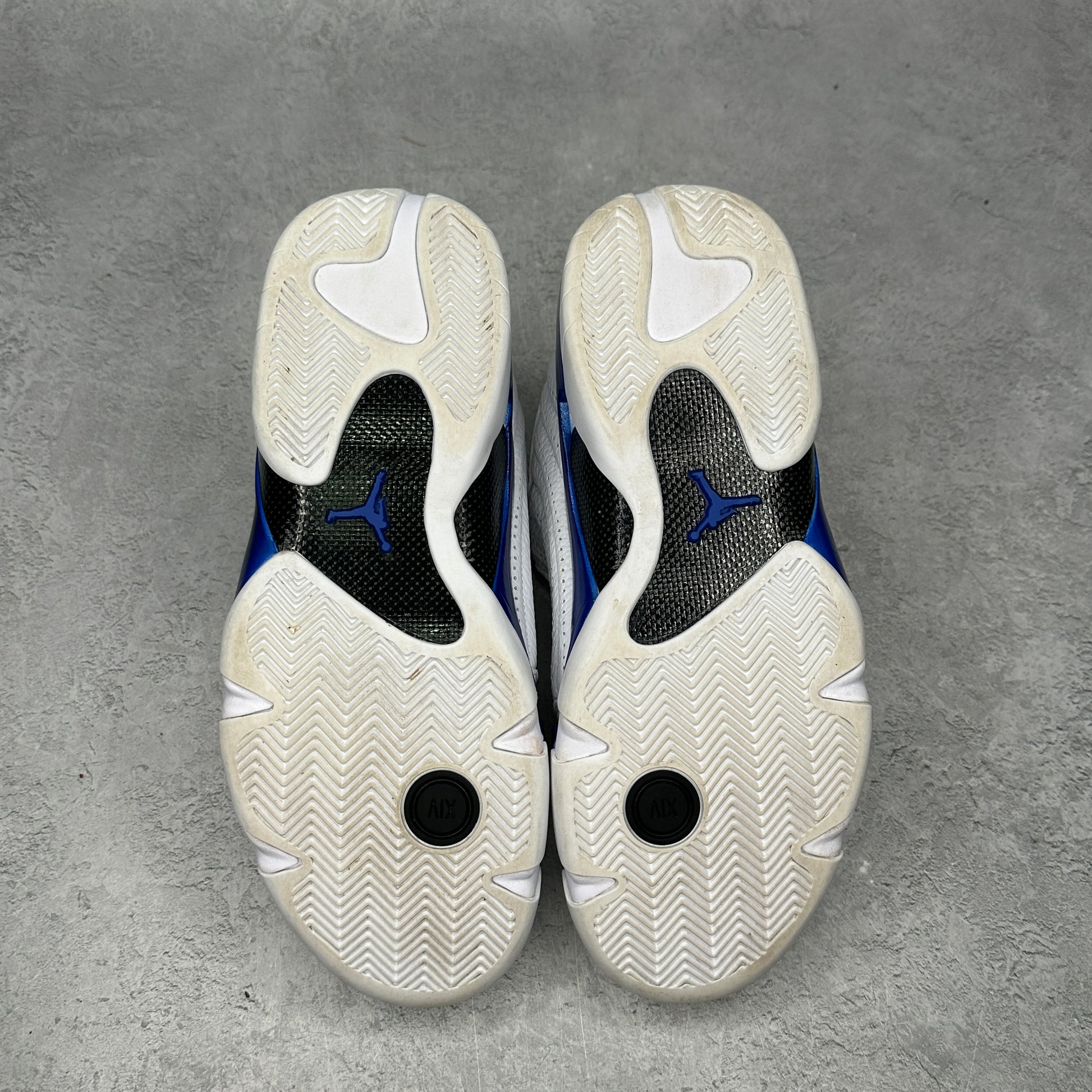 Jordan 14 Retro White Hyper Royal *pre-owned* SIZE 10.5