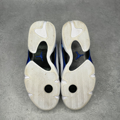 Jordan 14 Retro White Hyper Royal *pre-owned* SIZE 10.5