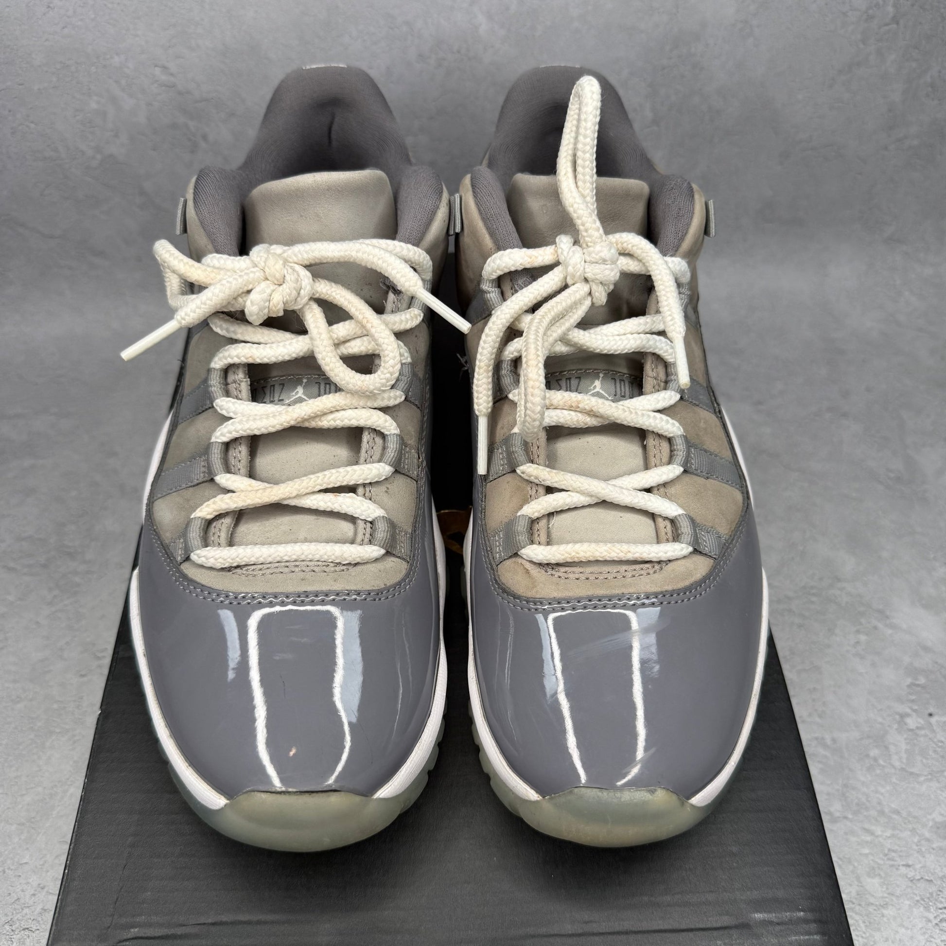 Jordan 11 Retro Low Cool Grey *pre - owned* SIZE 10 - Kicks Collective PA - Jordan - 528895-003 - Men's Shoes - 10M/11.5W - Pre - Owned - Original Box (Damaged)