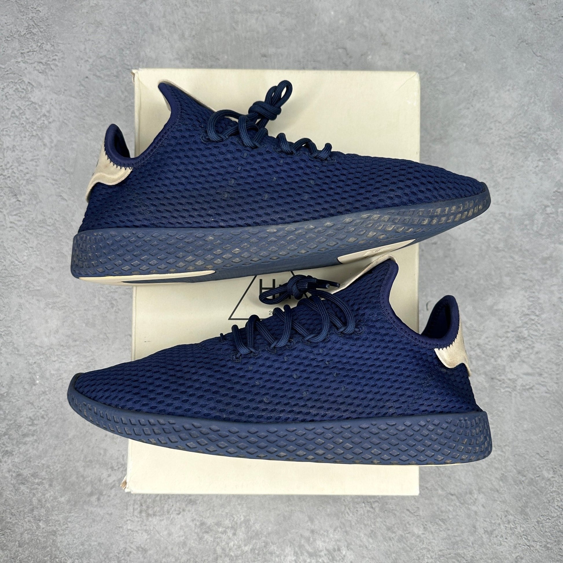 adidas Tennis Hu Pharrell Solid Dark Blue *pre - owned* SIZE 9.5 - Kicks Collective PA - adidas - BY8719 - Men's Shoes - 9.5M/11W - Pre - Owned