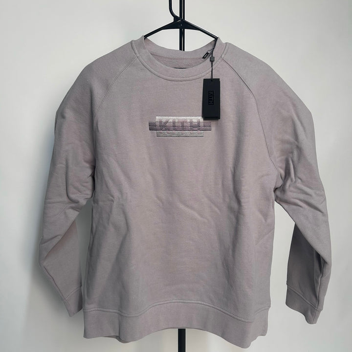 Kith Strike Box Logo Williams Crewneck Ashes of Roses
