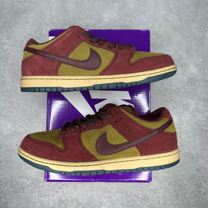 Nike SB Dunk Low Dark Team Red Olive Flak