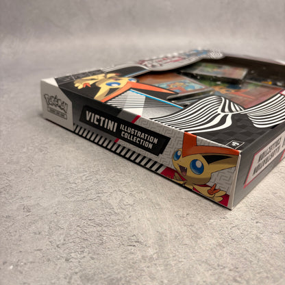 Pokémon Scarlet & Violet Black Bolt/White Flare Unova Victini Illustration Poster Collection Box