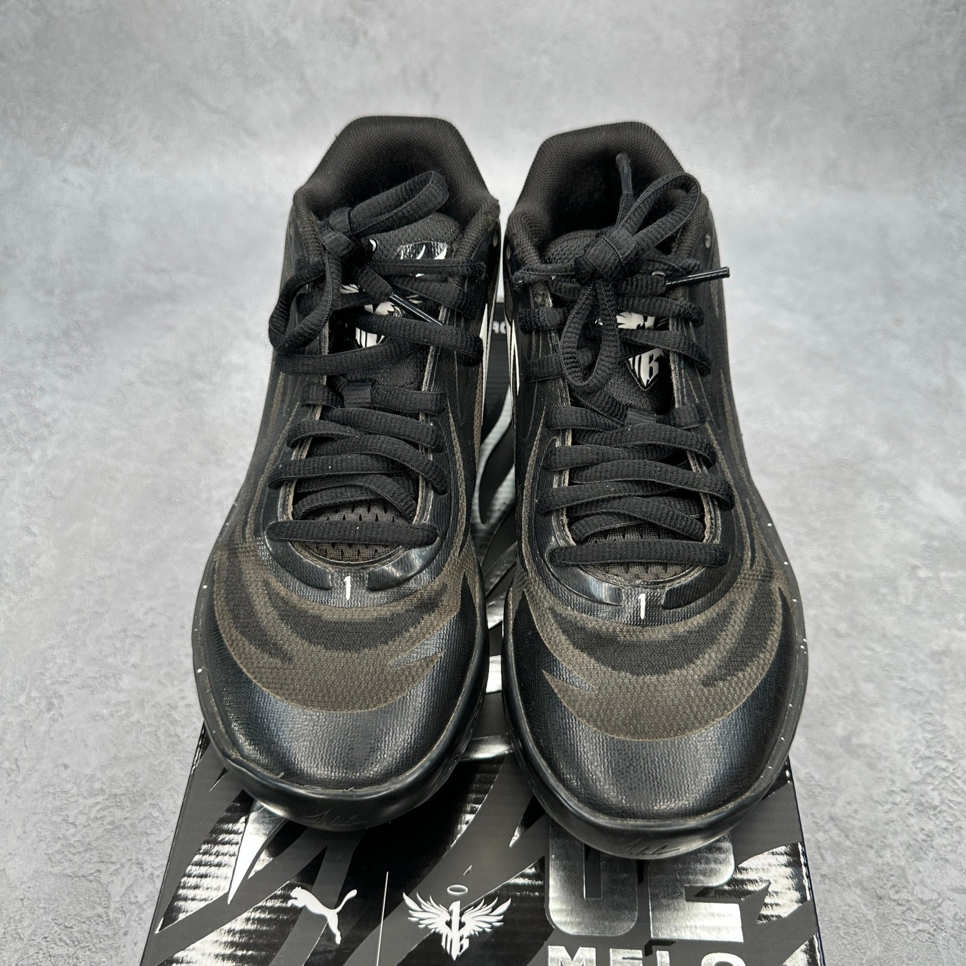 Puma LaMelo Ball MB.02 Black White (GS) *pre - owned* SIZE 5.5Y - Kicks Collective PA - Puma - 379425 - 01 - Men's Shoes - 5.5M/7W - Pre - Owned