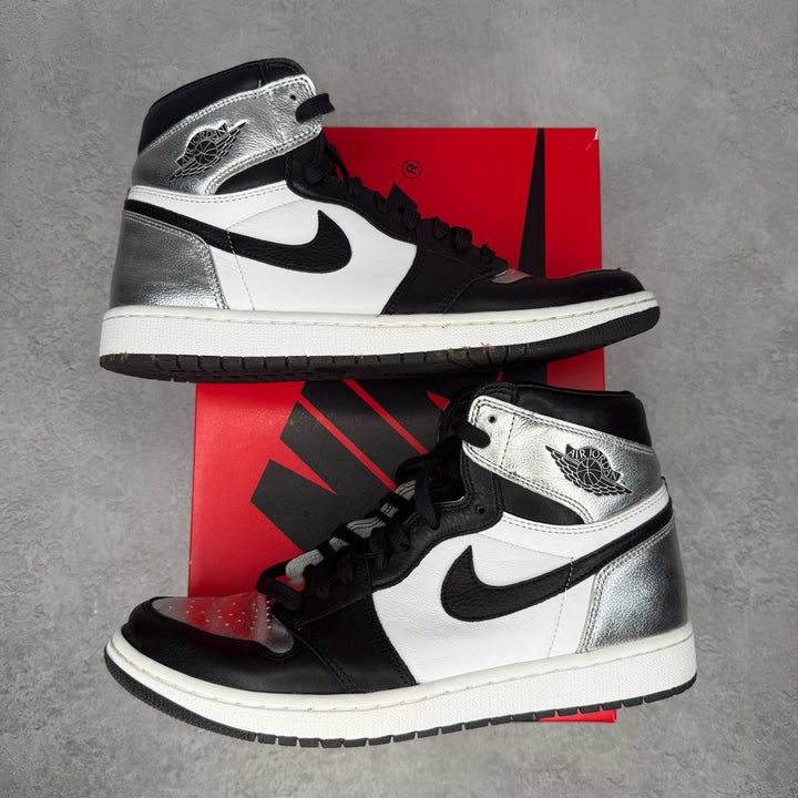 Jordan 1 Retro High Silver Toe (Women's) *pre-owned* SIZE 10