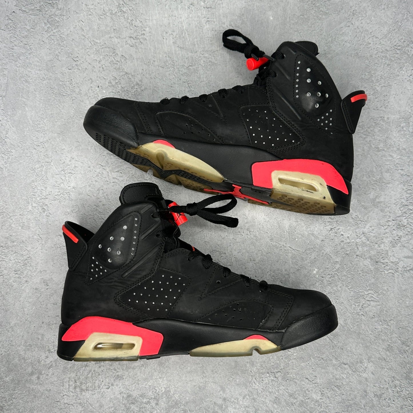 Jordan 6 Retro Infrared Black (2014) *pre - owned* SIZE 8 - Kicks Collective PA - Jordan - 384664-023 - Men's Shoes - 8M/9.5W - Pre - Owned - No Box