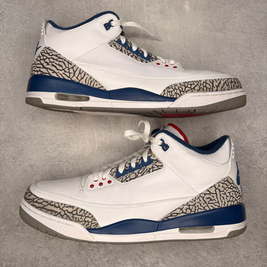 Jordan 3 Retro True Blue (2016) *pre - owned* SIZE 15 - Kicks Collective PA - Jordan - 854262-106 - Men's Shoes - 15M/16.5W - Pre - Owned - No Box