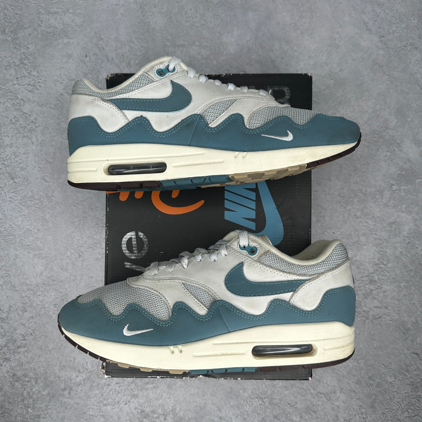 Nike Air Max 1 Patta Waves Noise Aqua *pre-owned* SIZE 10