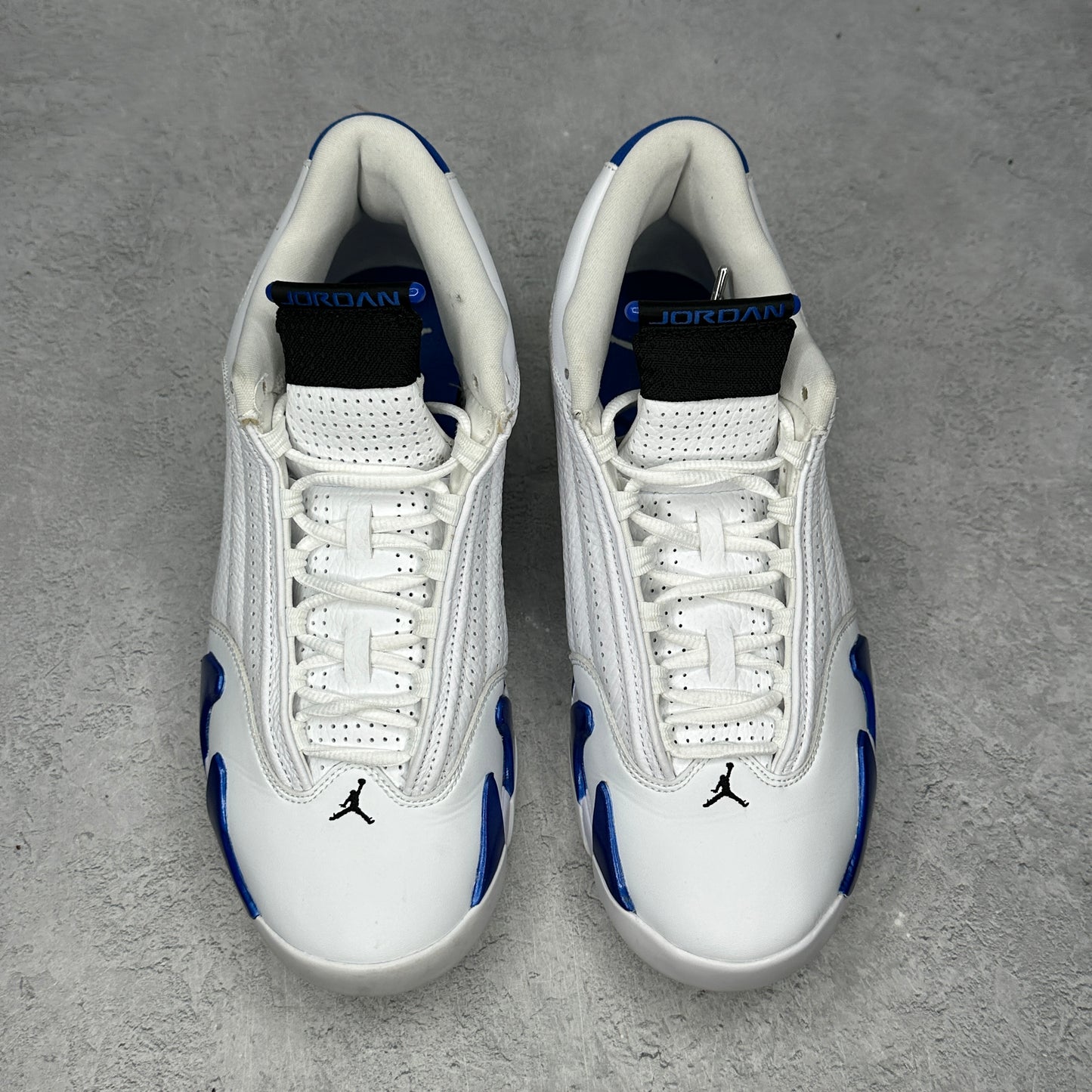 Jordan 14 Retro White Hyper Royal *pre-owned* SIZE 10.5