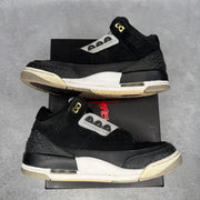 Jordan 3 Retro Tinker Black Cement Gold *pre-owned* SIZE 10.5