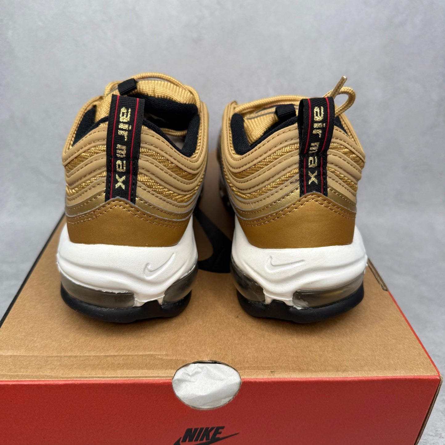 Nike Air Max 97 OG Golden Bullet (2023) *pre - owned* SIZE 8.5 - Kicks Collective PA - Nike - DM0028-700 - Men's Shoes - 8.5M/10W - Pre - Owned