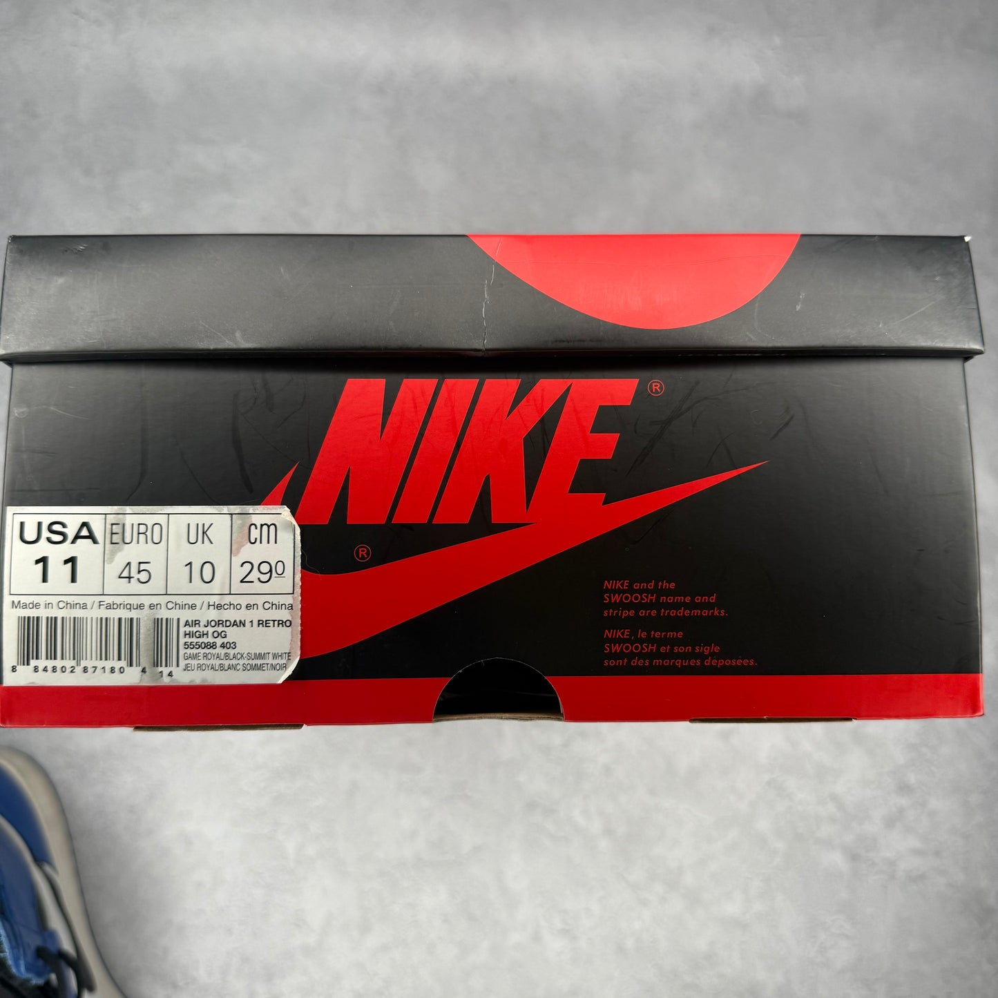 Jordan 1 Retro High Game Royal *pre-owned* SIZE 11