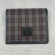 Burberry Nova Check Navy and Red Bifold Canvas Wallet *pre - owned* - Kicks Collective PA - Burberry - BURBERRY3 - Men's Wallets - OS - Pre - Owned - No Box