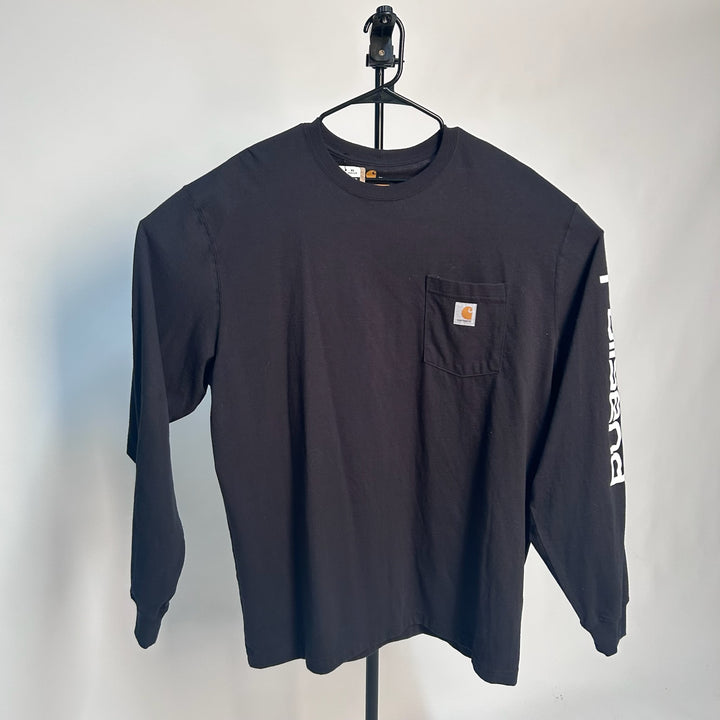 Carhartt Full Send Long Sleeve Pocket Tee Shirt Black