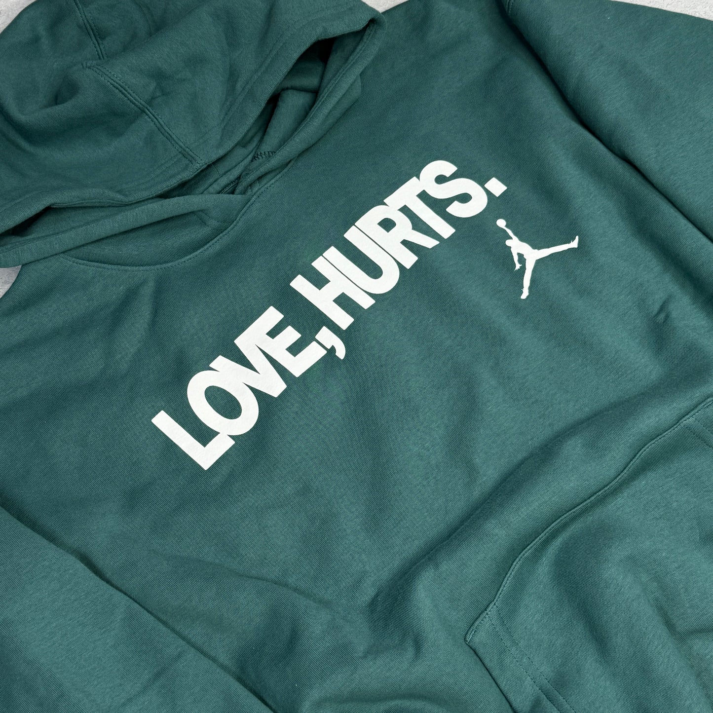 Jordan Jalen Hurts Love Hurts Pullover Fleece Hoodie Sport Teal