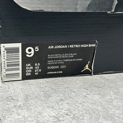Jordan 1 Retro BHM (2017) *pre - owned* SIZE 9.5 - Kicks Collective PA - Jordan - 908656-001 - Men's Shoes - 9.5M/11W - Pre - Owned - Original Box (Damaged)