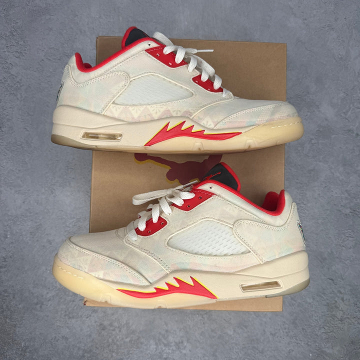 Jordan 5 Retro Low Chinese New Year (2021) *pre-owned* SIZE 9.5 - Kicks Collective PA - Jordan - DD2240-100 - Men's Shoes - 9.5M/11W - Pre-Owned - No Box