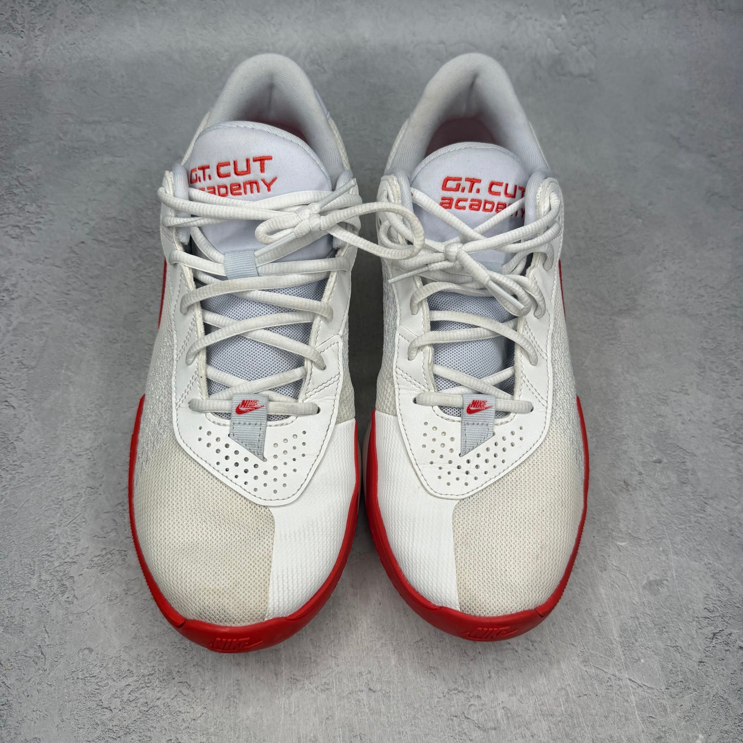 Nike Zoom GT Cut Academy White Picante Red *pre-owned* SIZE 12