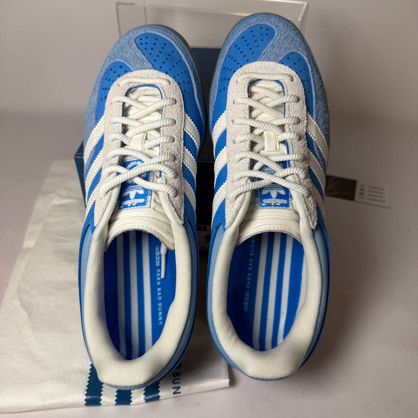 adidas Bad Bunny Gazelle Indoor San Juan *pre owned* (LIKE NEW) (SIZE 9.5)