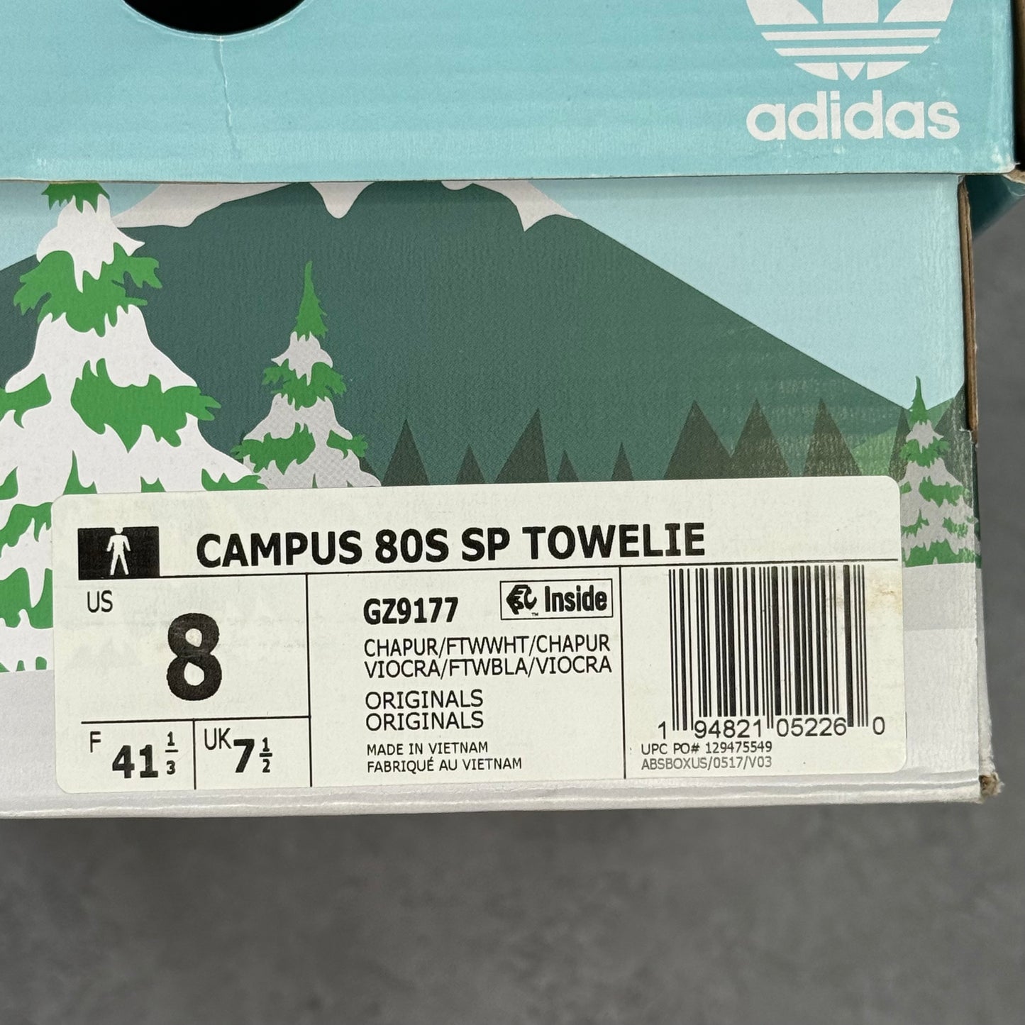 adidas Campus 80s South Park Towelie *pre-owned* SIZE 8