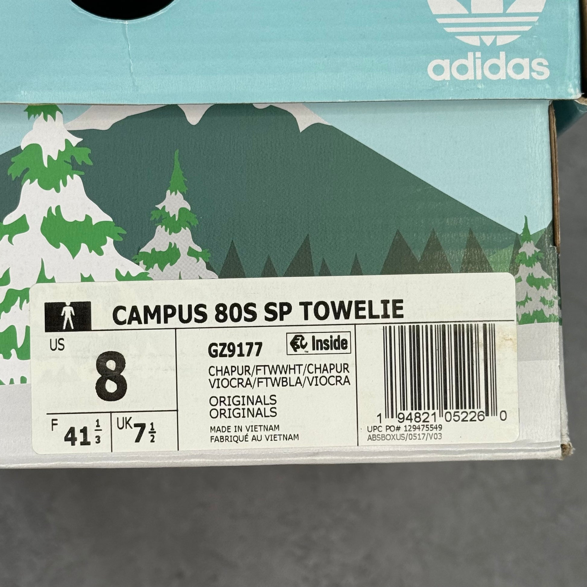 adidas Campus 80s South Park Towelie *pre-owned* SIZE 8